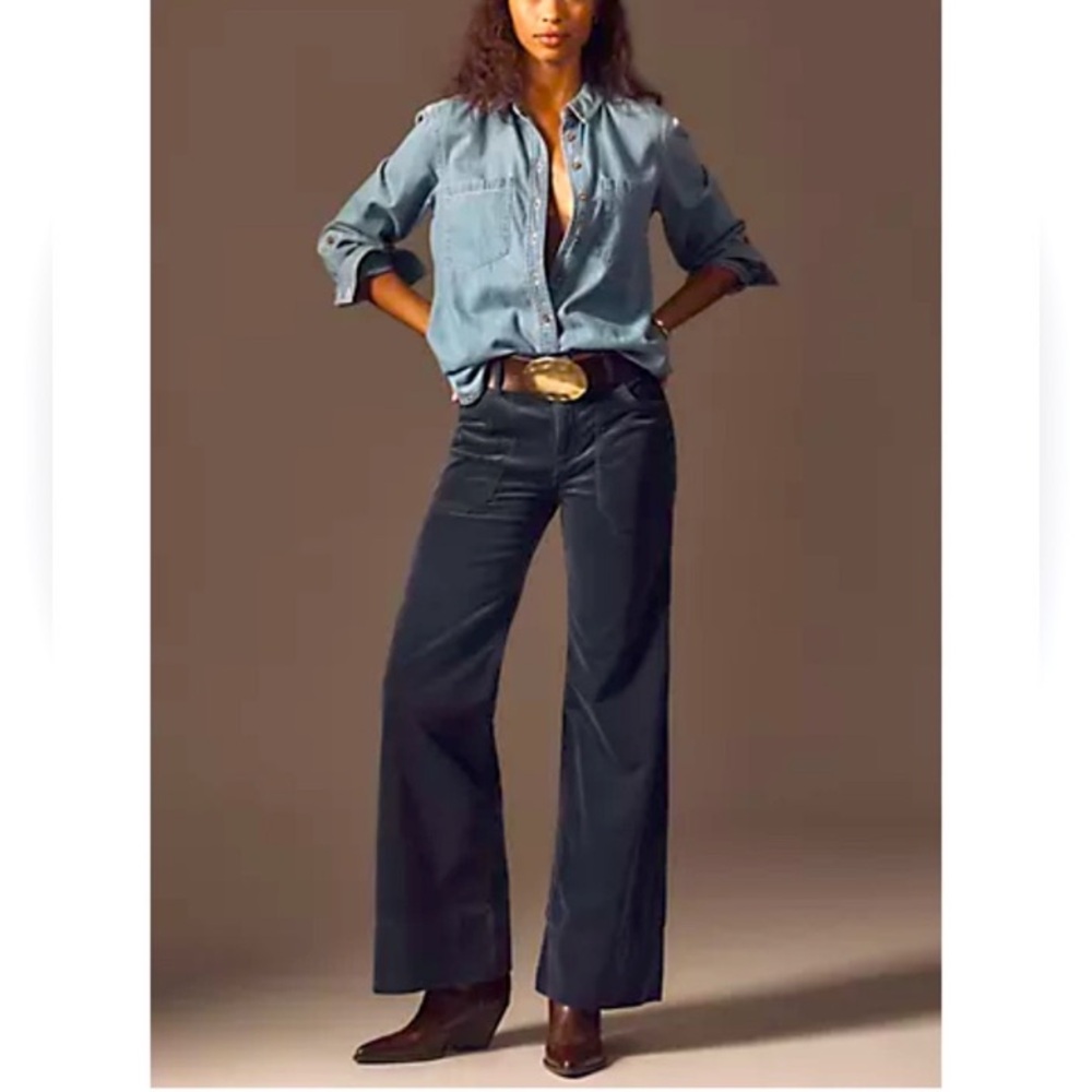 Plicro Cordoroy The Carpenter Wide Leg  Jeans Size 31